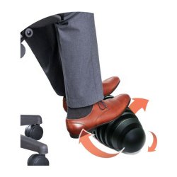 Floortex fodsttte - AFS-TEX dynamisk aktiv - 18x42 cm - 18 mm - sort