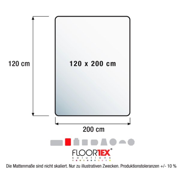 Floortex stoleunderlag 120x200 - 2,2mm Cleartex Advantagemat - PVC til hrde gulve