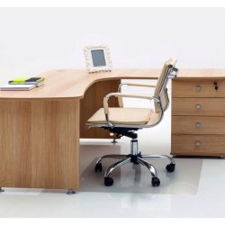 Floortex stoleunderlag 120x200 - 2,2mm Cleartex Advantagemat - PVC til hrde gulve