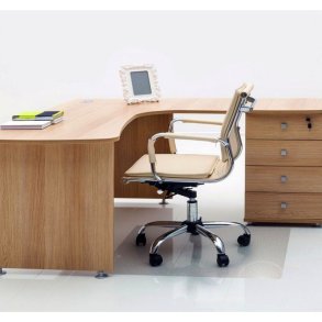 Floortex stoleunderlag 120x200 - 2,2mm Cleartex Advantagemat - PVC til h�rde gulve