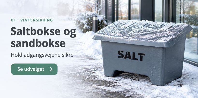 Saltbokse til vintersikringen