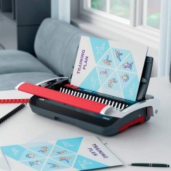 GBC - CombBind&reg; CB15 Manual Binding Machine - Comb binding machine - Manual - 165 sheets - 17 sheets - 29.7 cm - Black, 