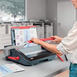 GBC - CombBind&reg; CB25 Manual Binding Machine - Comb binding machine - Manual - 390 sheets - 28 sheets - 29.7 cm - Black, 