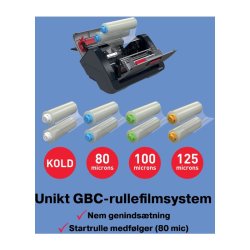 GBC auto lamineringsmaskine A4 Velocity med lamineringsrulle