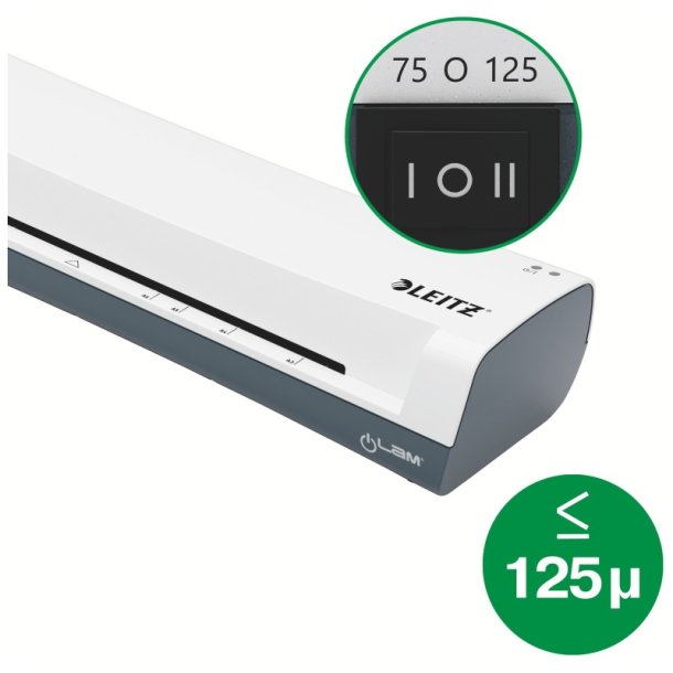 Leitz iLAM Home A3 lamineringsmaskine i hvid og gr�
