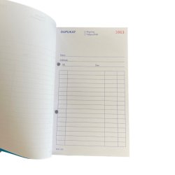 Duplikatbog - 2x50 ark - 21x13,8 cm - Bl