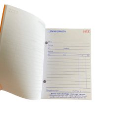 Udvalgsbog - 2x50 ark - 14,6x11,5 cm - Orange