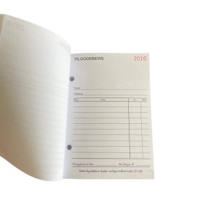 Tilgodebevisbog - 2x50 ark - 14,6x11,5 cm - Lime Grn