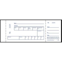 Forandringsblok - 50 ark - 18x6,5 cm - Hvid