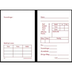 Forandringskort - 500 stk. - 11,5x7,8 cm - Hvid