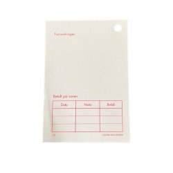 Forandringskort - 500 stk. - 11,5x7,8 cm - Hvid