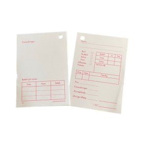 Forandringskort - 500 stk. - 11,5x7,8 cm - Hvid