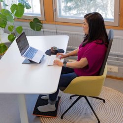 Gymba Active Board Balancebrt og massagebolde - Grafit gr