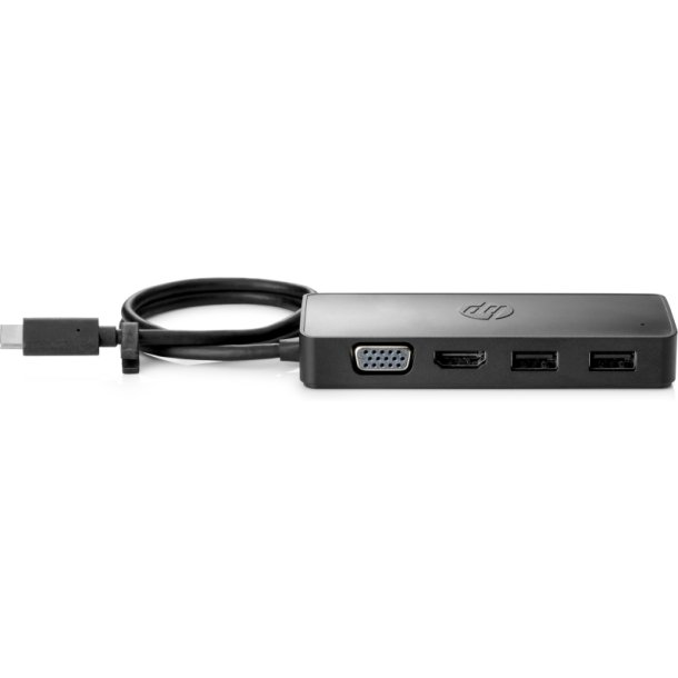 HP USB-C Travel Hub G2 - USB 3.2 Gen 1 (3.1 Gen 1) Type-C - sort