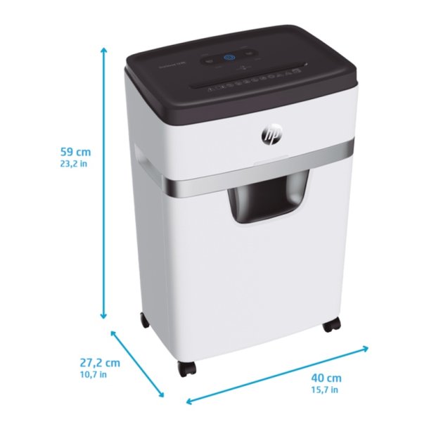 HP OneShred 12MC Makulator - 25 Liter - 10 ark - P5