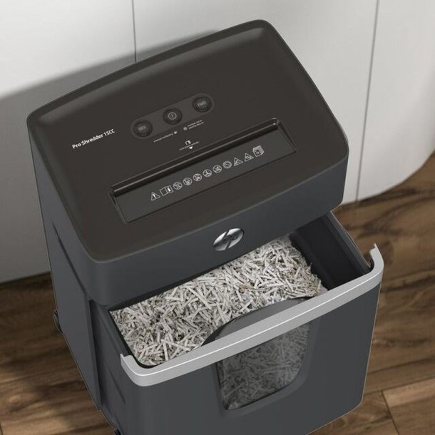 HP Pro Shredder 15CC makulator - 20 Liter - 15 ark - P4