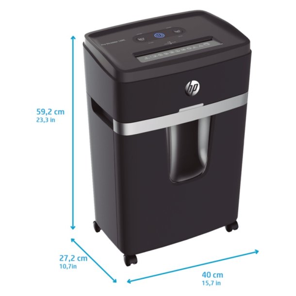 HP Pro Shredder 12MC makulator - 25 Liter - 12 ark - P5