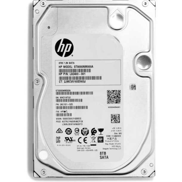 HP 8TB 7200RPM SATA 3.5in Enterprise - 3.5" - 8 TB - 7200 rpm