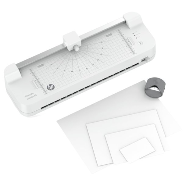 HP A3 Lamineringsmaskine - OneLam Combo - hvid - Kold og varm A3 laminator