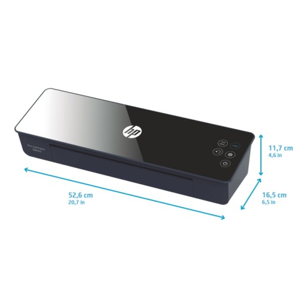 HP A3 Lamineringsmaskine - Pro laminator 600 - sort - Kold og varm A3 laminator