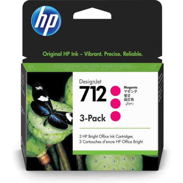 HP 712 - DesignJet - original - magenta - 3 stk. - 29ml