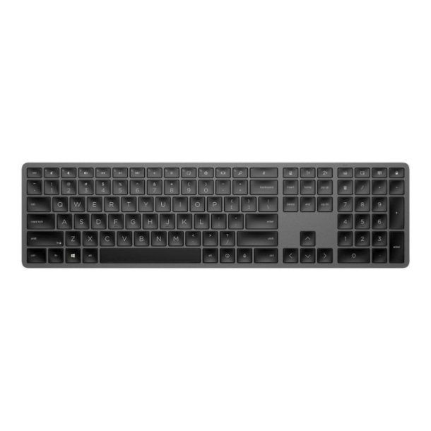 HP Tastatur - Dual Mode 975 - bagbelyst - Trdls - Nordic - Sort