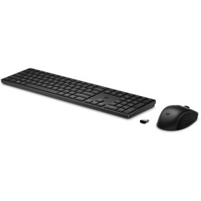 HP 650 Tastatur og mus-s�t - tr�dl�s - 2.4 GHz - Pan Nordic - sort