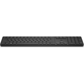 HP 455 programmerbart - tr�dl�st tastatur - Fuld st�rrelse - RF tr�dl�st - Membran - Sort