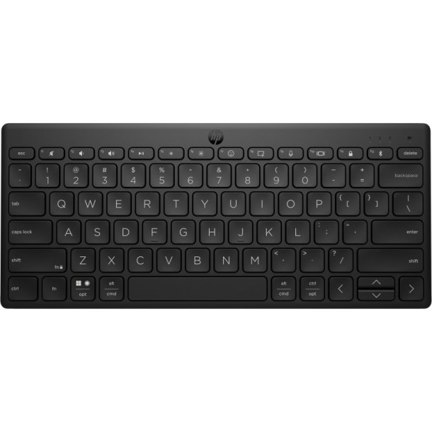 HP 355 kompakt Tastatur - Multi-Device - Bluetooth - Mekanisk - Nordic - Sort