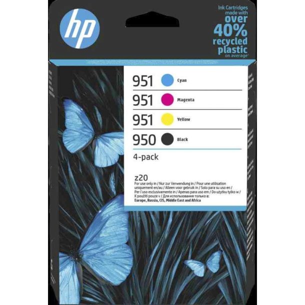 HP 950/951 - originaler - sort, cyan/magenta/gul - 4 stk.