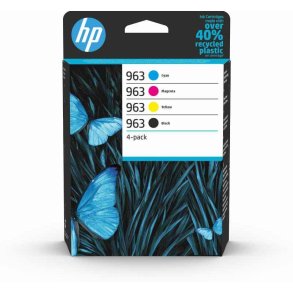 HP 963 - originale - blkpatroner - sort/cyan/magenta/gul - 4 stk.