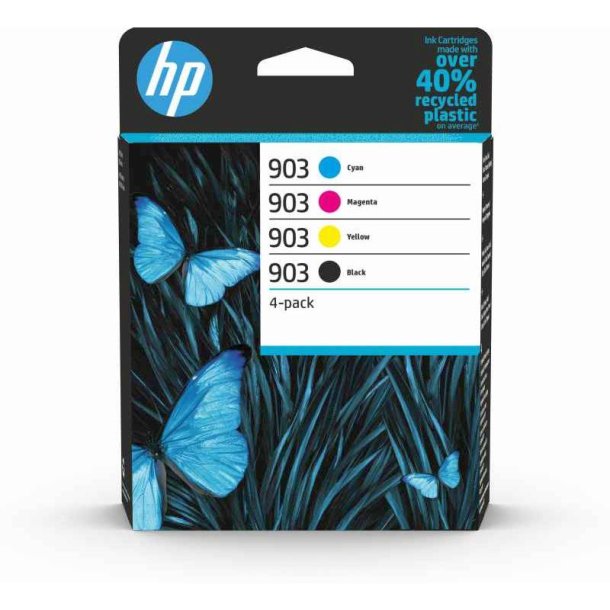 HP 903 - originale - bl�kpatroner - sort/cyan/magenta/gul - 4 stk.