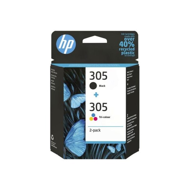 HP 305 - originale - blkpatroner - trefarvede/sort