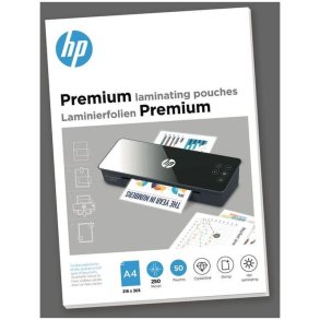 HP A4 Lamineringslommer - Premium 250my Skinnende - Egnet til varmlaminering - 50 stk.