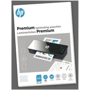 HP A3 Lamineringslommer - Premium 125my Skinnende - Egnet til varmlaminering - 50 stk.