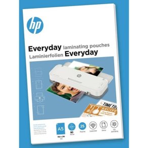 HP A5 Lamineringslommer - Everyday 80my Skinnende - Egnet til varmlaminering - 25 stk.