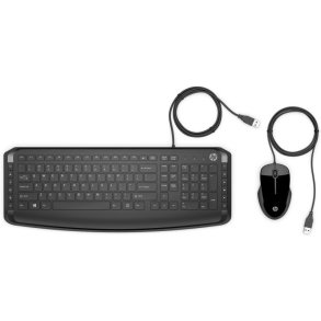 HP Pavilion tastatur og mus 200 - Fuld st�rrelse - USB - Sort