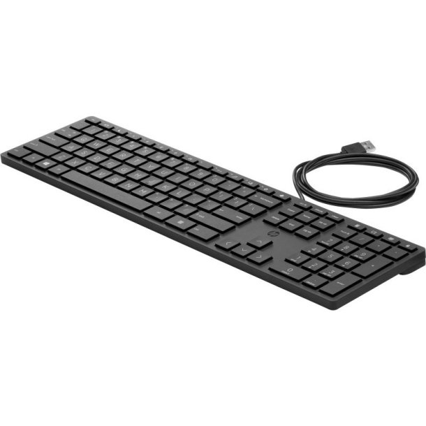 HP Kablet Desktop 320K-tastatur - Fuld strrelse - USB - Sort