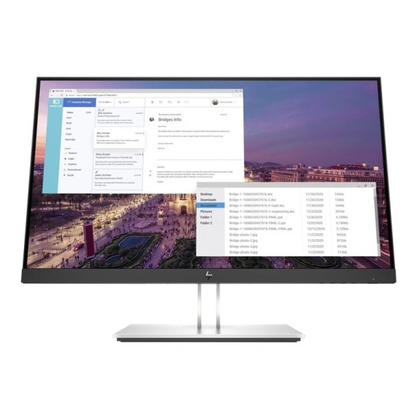 HP E-Display - E23 G4 - 23" - IPS - FHD - 1920x1080 - 16:9 - DP - HDMI - VGA - 5xUSB - 3 r