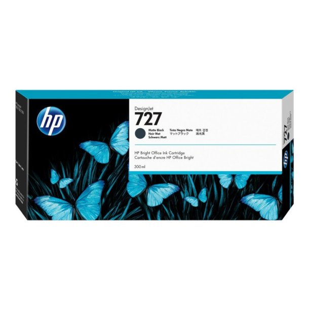 HP 727 - original - mat sort - Pigmentbaseret - 300 ml