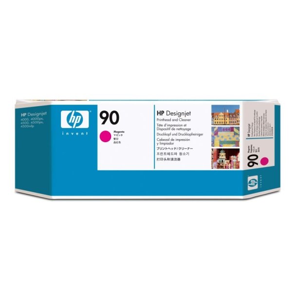 HP 90 - magenta - printhoved og printhoved renser