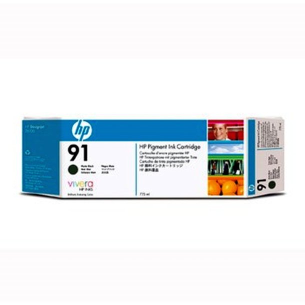 HP 91 - original - matsort - 775 ml - Pigmentbaseret