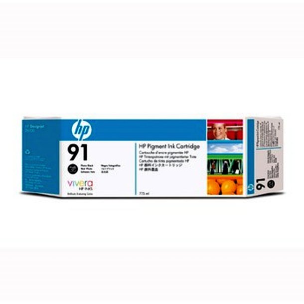 HP 91 - original - foto sort - 775 ml - Pigmentbaseret