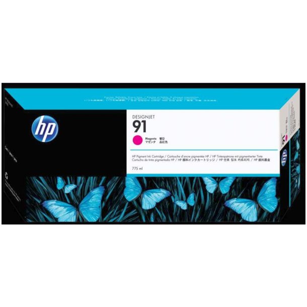 HP 91 - DesignJet-pigment- original - magenta - 775ml