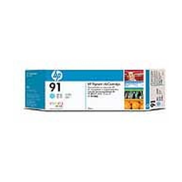 HP 91 - original - lys cyan - 775 ml - Pigmentbaseret