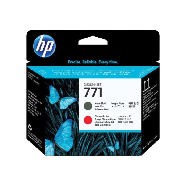 HP 771 Matte Black/Chromatic Red DesignJet - Printhead