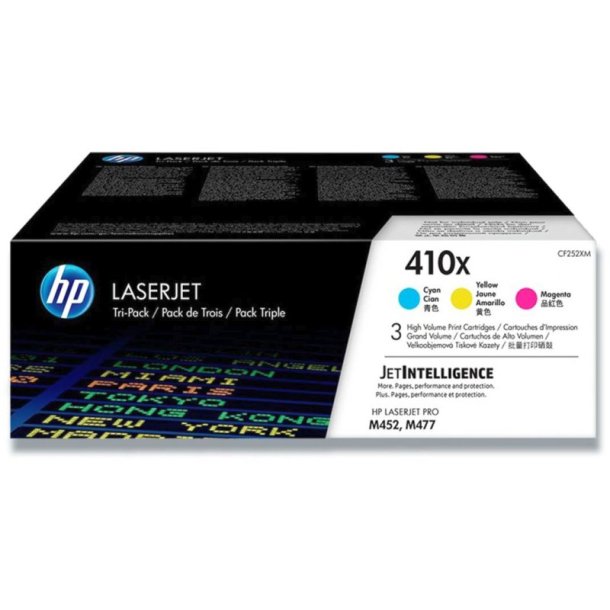 HP 410X - LaserJet - original toner - cyan/magenta/yellow - pakke med 3 stk. - 5000 sider