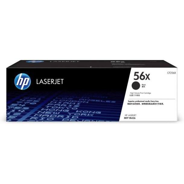 HP 56X - original LaserJet - toner - med hj kapacitet - sort