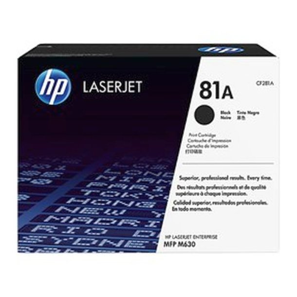 HP 81A - LaserJet - original toner - sort - 10500 sider