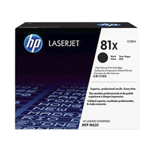 HP 81X - LaserJet - original toner - sort - 25000 sider